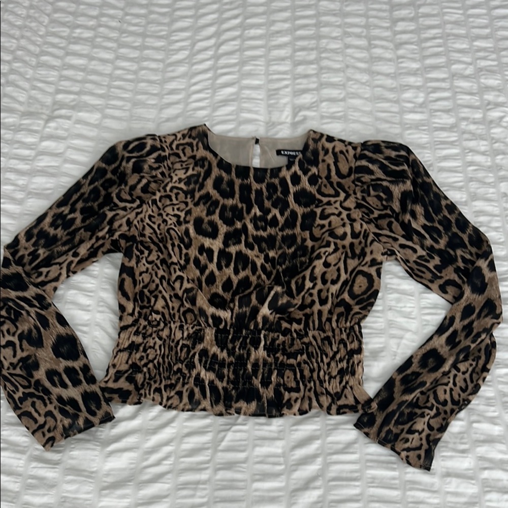 Express - Leopard Print Blouse - Small